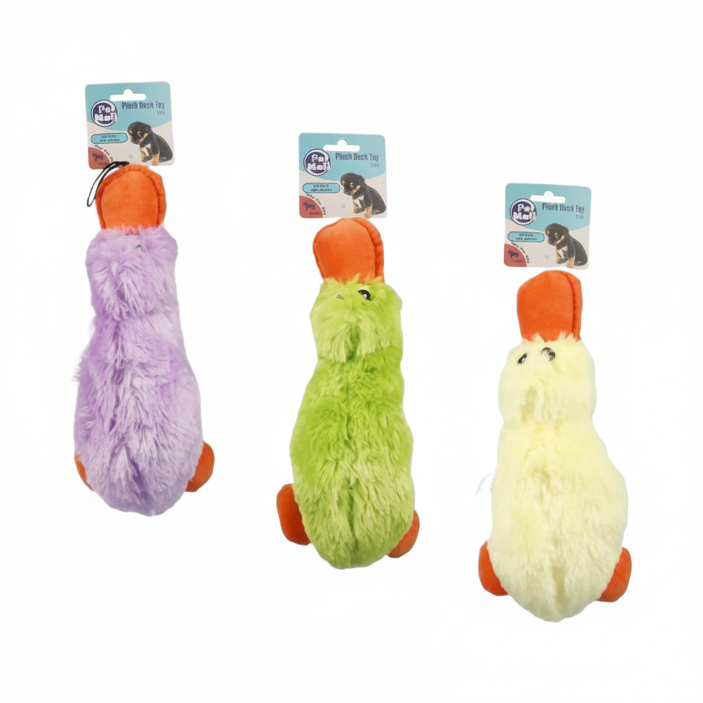 Pet Puppy Toy Duck With Squeaker, Assorted (28 cm)