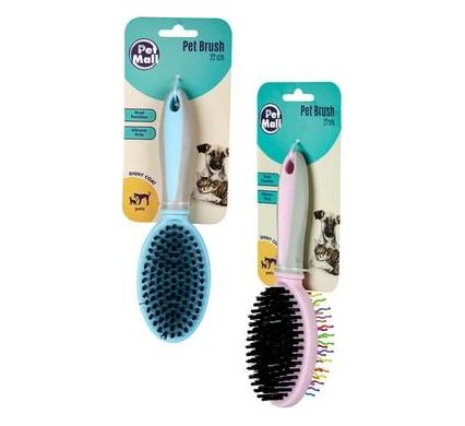Pet Dog and Cat Brush - 22 cm - 2 Functions - Assorted