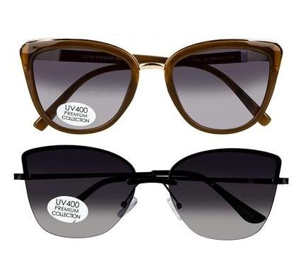 Sunglasses - Ladies Metal Cat Eye