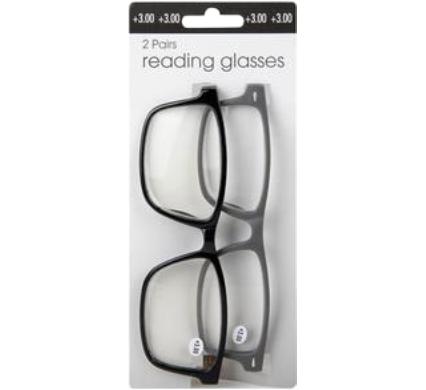 Reading Glass Twin Packs Strenght: +3