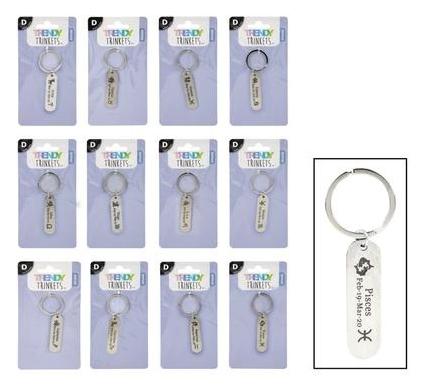 Keychain Horoscope Metal - Length 8 cm