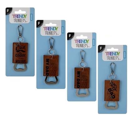 Keychain Dad Bottle Opener with Words - 10 cm