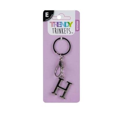 Keychain Alpha Metal Letter H