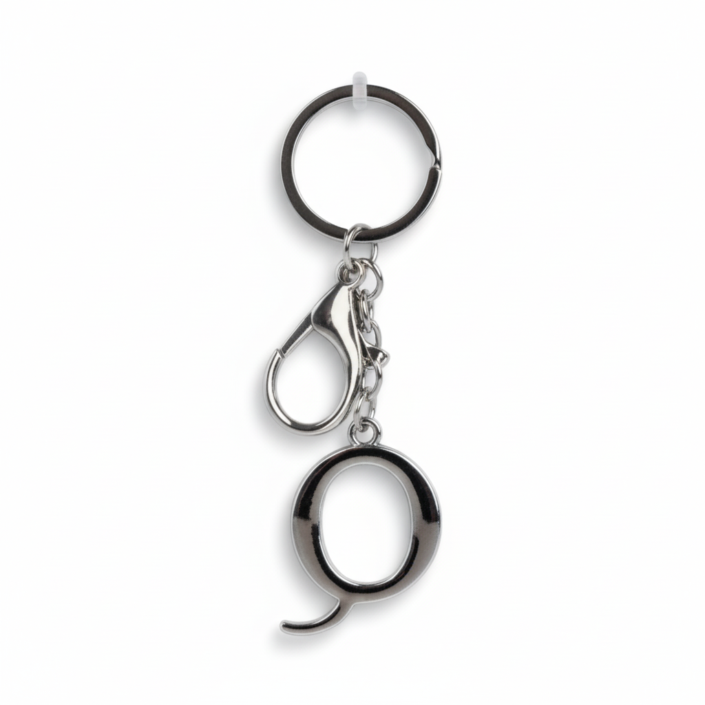 Keychain Metal - Letter Q