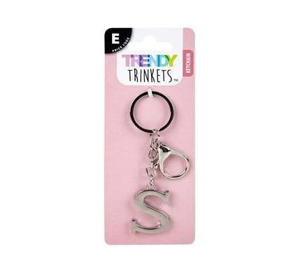 Keychain Alpha Metal Letter S