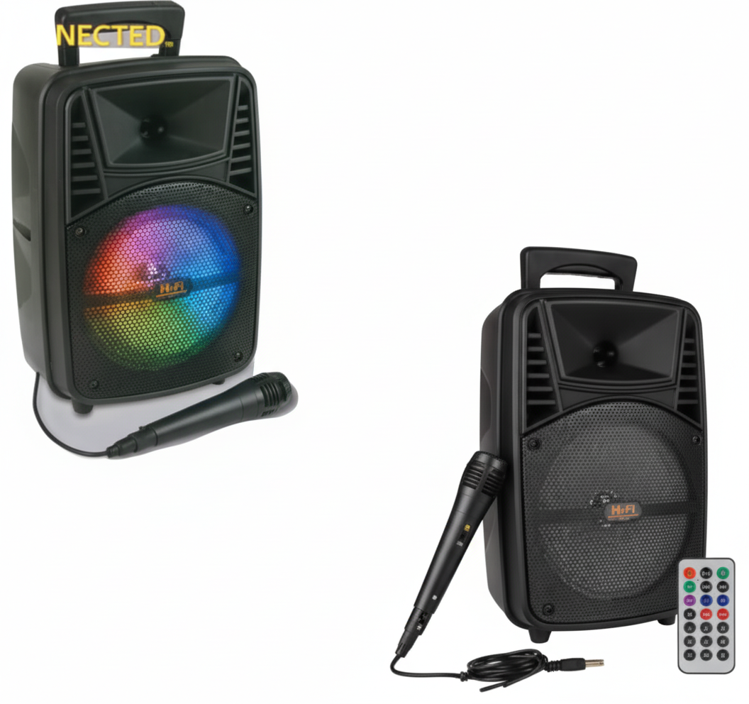 Wireless Speaker with Microphone and Remote (37 cm)