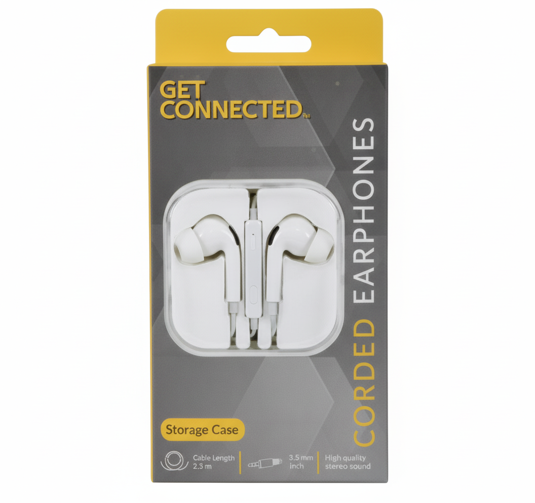 Earphones with Microphone, Volume Control, and Soft