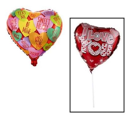 Balloon Air Fill Hugs and Kisses Valentine's Day - 45cm
