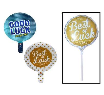 Balloon Air Fill with Stick - Good Luck