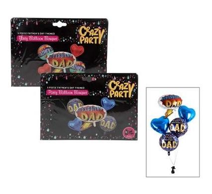 Balloon Helium - 5 Pieces - Father's Day Assorted