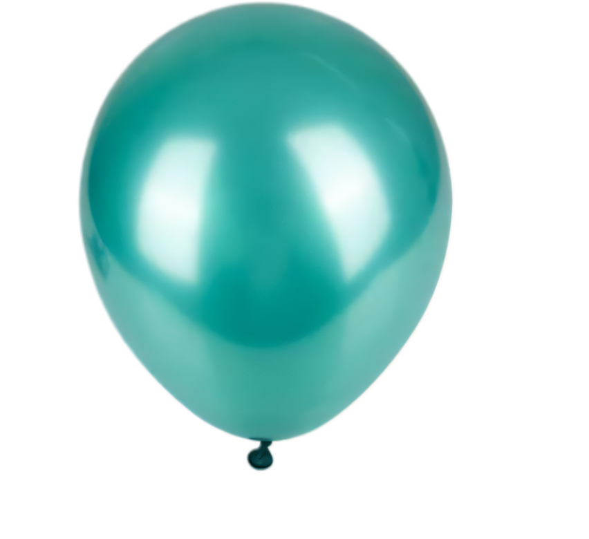 Metallic Green Balloons Suitable for Helium (6 Pieces)