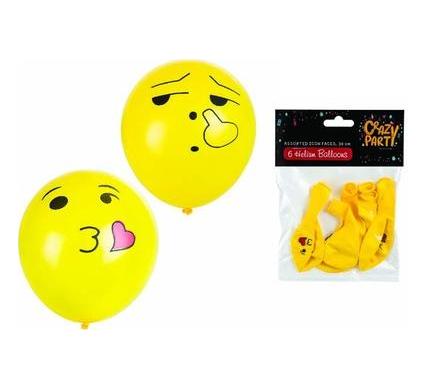 Balloons Helium 6pc Icon Assorted