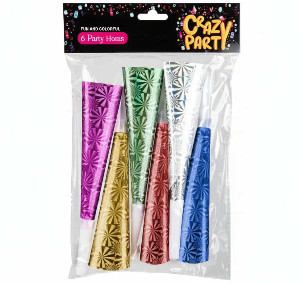 Party Horns (6 Pieces)