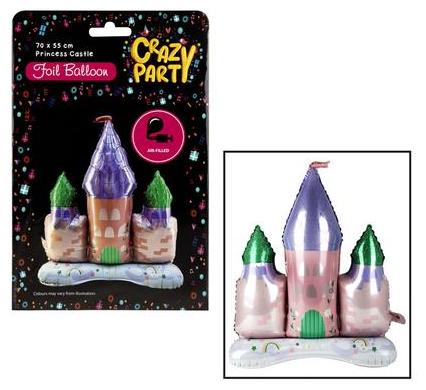 Foil Princess Castle Balloon - Suitable for Air