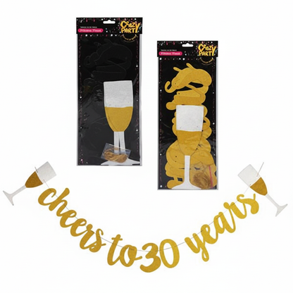 Milestone Party Banner with Assorted Designs (3 Meter)