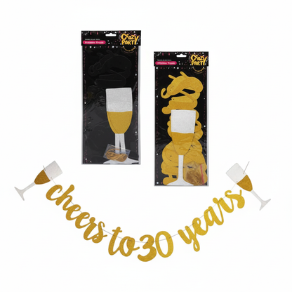 Milestone Party Banner with Assorted Designs (3 Meter)