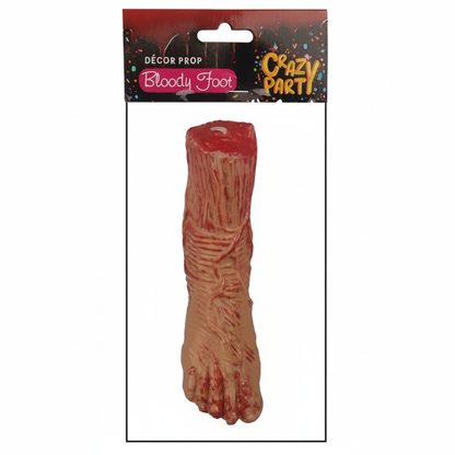Plastic Bloody Foot Prop for Party