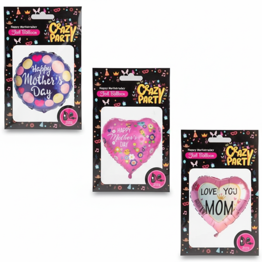 Balloons Suitable for Air or Helium Foil - Mom 45 cm