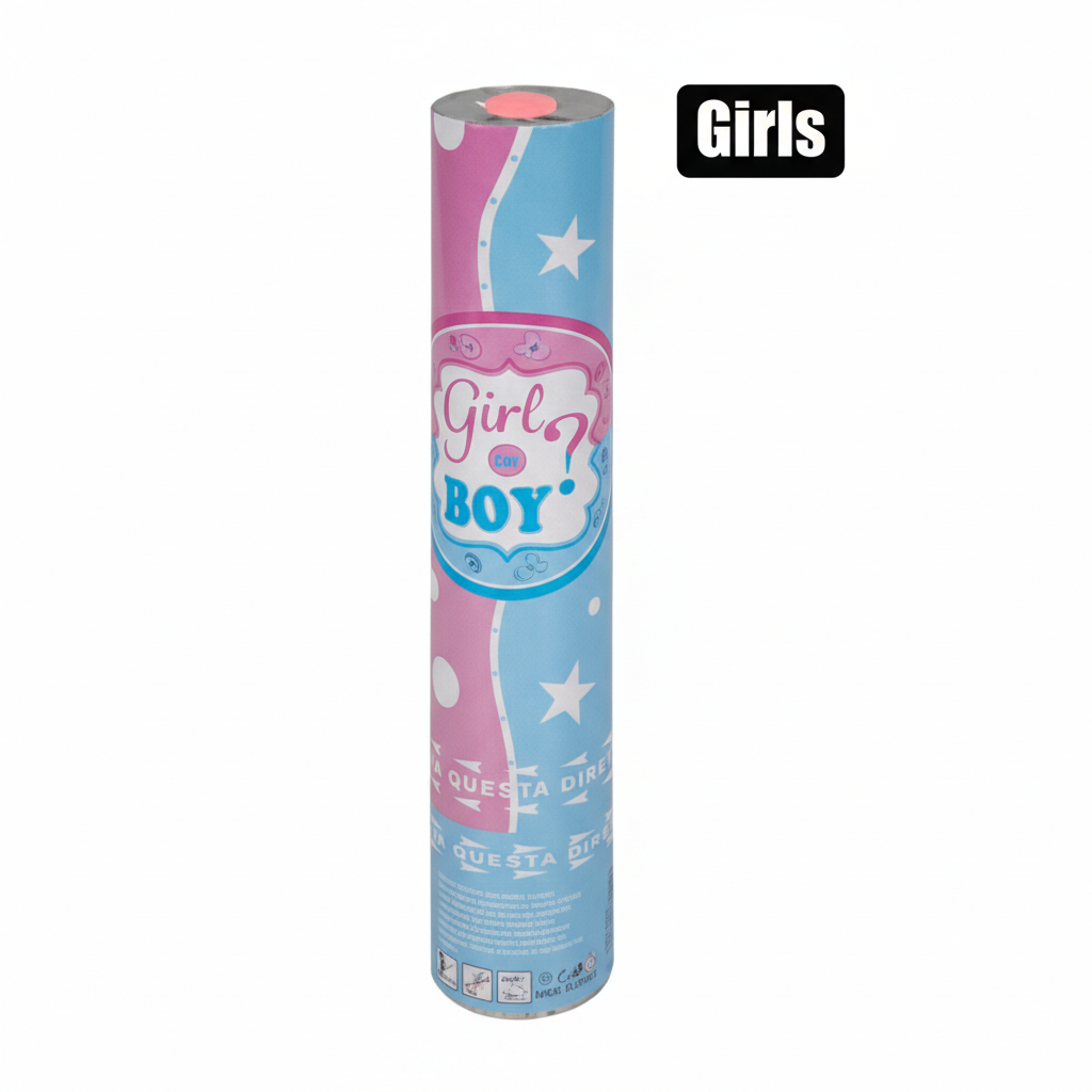 Gender Reveal Confetti Cannon - Pink