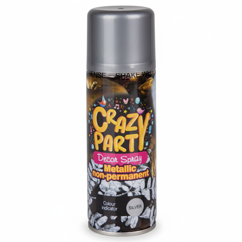 Party Spray Metallic Silver