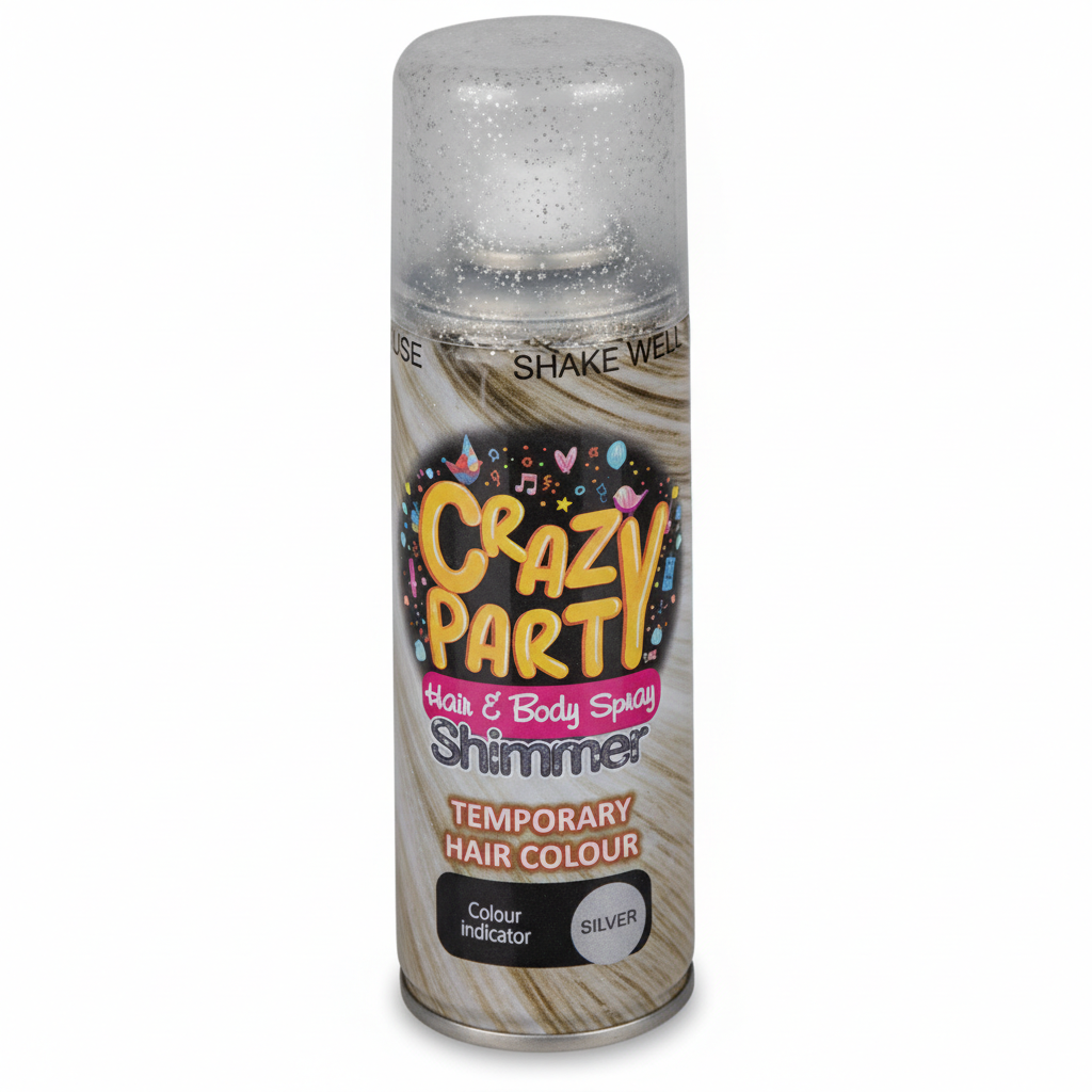 Party Spray Glitter Silver