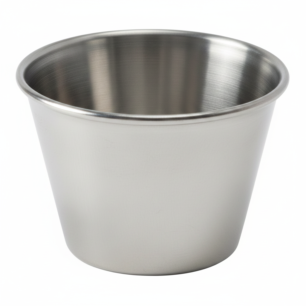 Stainless Steel Dipping Bowls, Bulk Pack of 6 (6 cm x 3.8 cm)