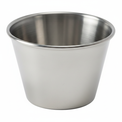 Stainless Steel Dipping Bowls, Bulk Pack of 6 (6 cm x 3.8 cm)
