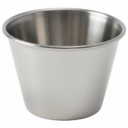 Stainless Steel Dipping Bowls, Bulk Pack of 6 (6 cm x 3.8 cm)