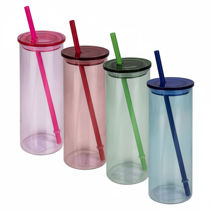Glass Drinking Bottle Straw 460 ml