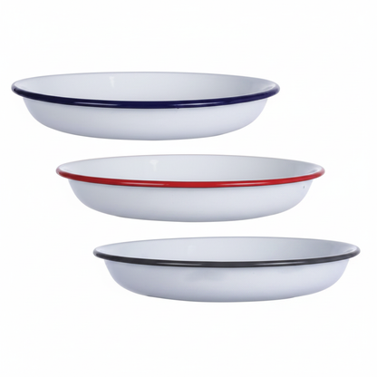 Enamel Pasta Plate in Various Colours (24 cm)