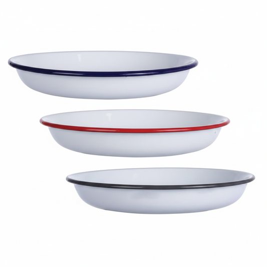 Enamel Pasta Plate in Various Colours (24 cm)