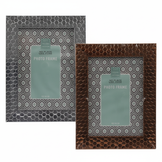 Plastic Metallic Picture Frame - Assorted (13 x 18 cm)