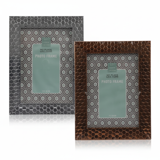 Plastic Metallic Picture Frame - Assorted (13 x 18 cm)