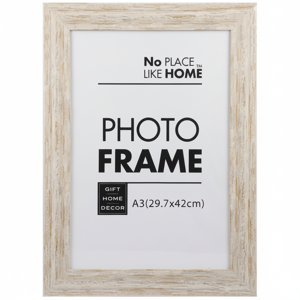 A3 Plastic Certificate Frame With Mustard Stressed Design