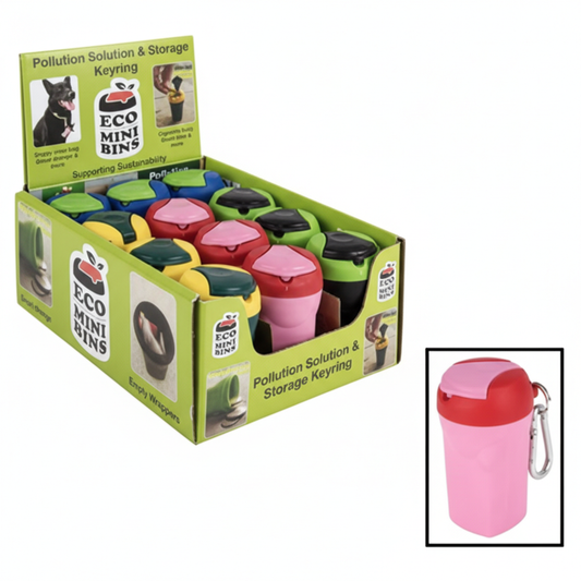 Ashtray Mini Bin 8 cm With Sanp Hook Assorted