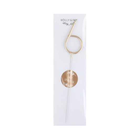 Candle Birthday Sparkles Number Six