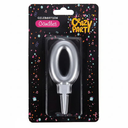 Birthday Candles - Foil Number 0 (Large)