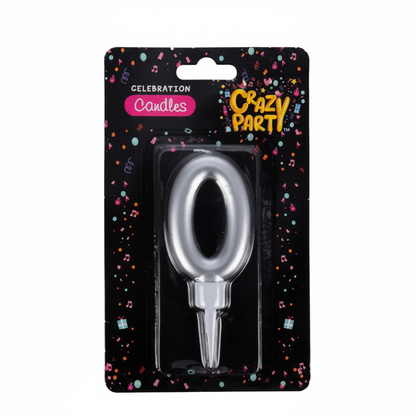 Birthday Candles - Foil Number 0 (Large)