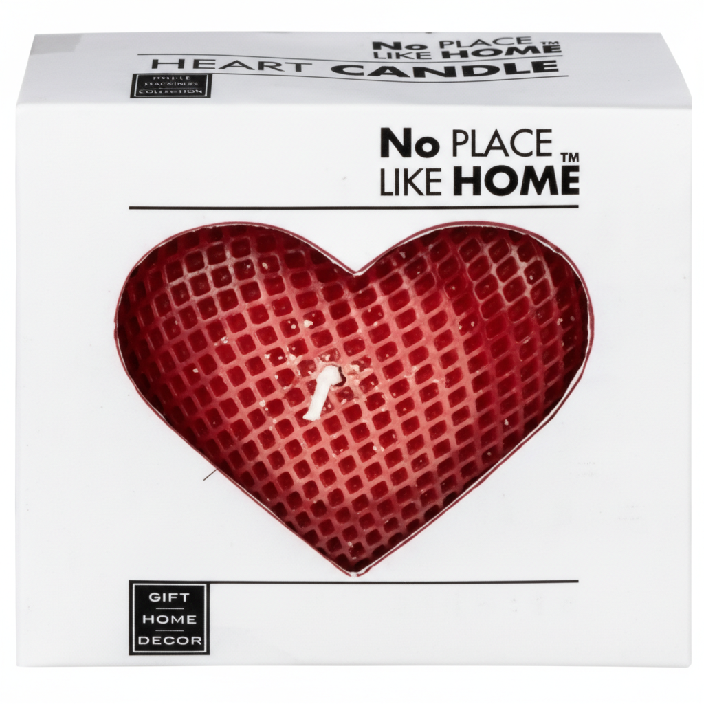 Candle Heart 7.4x6.6 cm