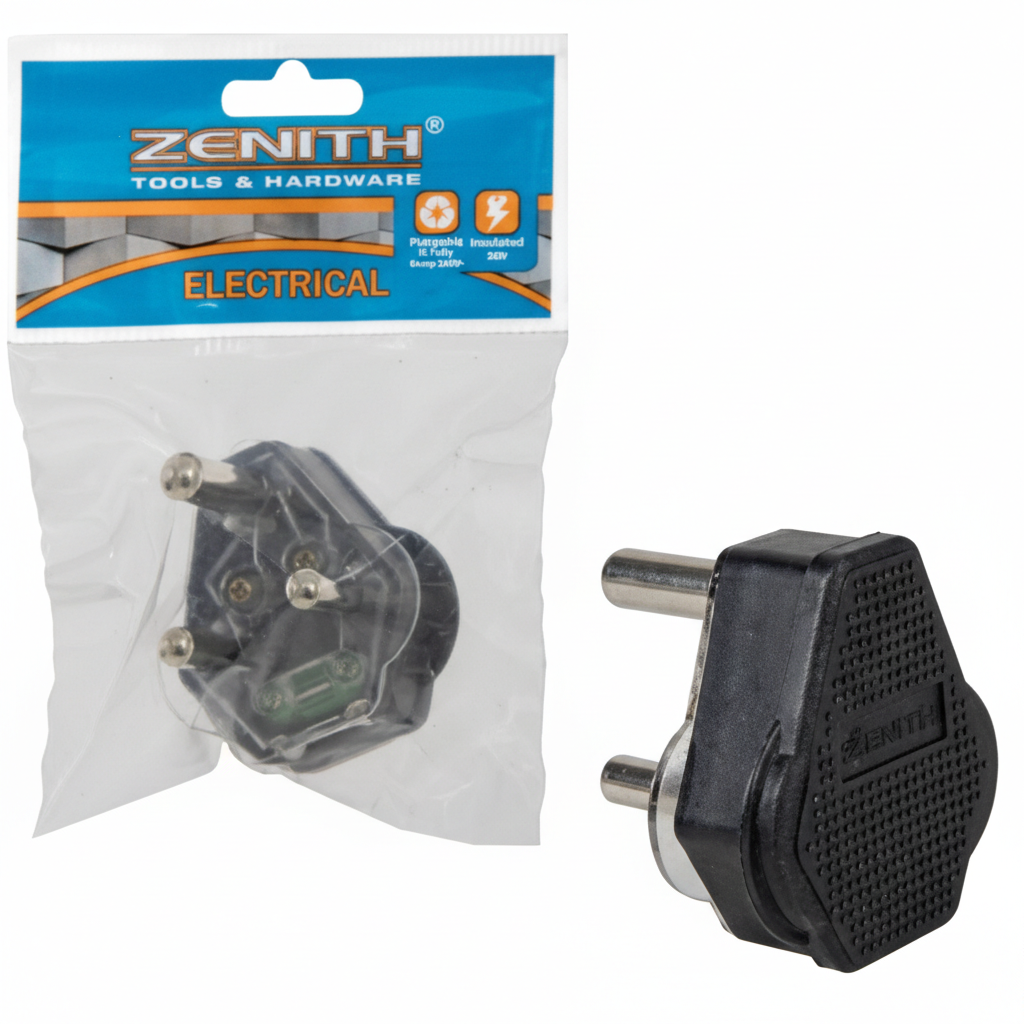 Plugtop Rubber 16amp-3pin Zenith