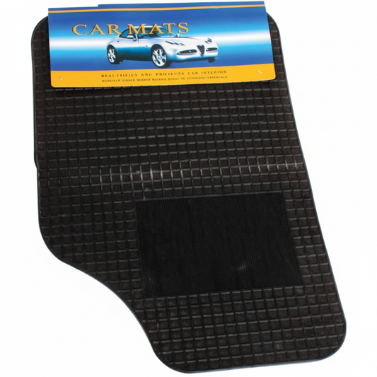 Car Mat Set Rubber - 4 Piece - Front and Back