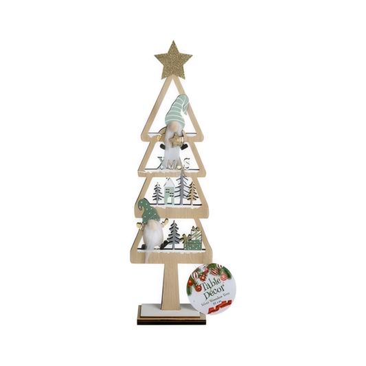 Christmas Table Decoration Mini Wooden Tree - 30cm