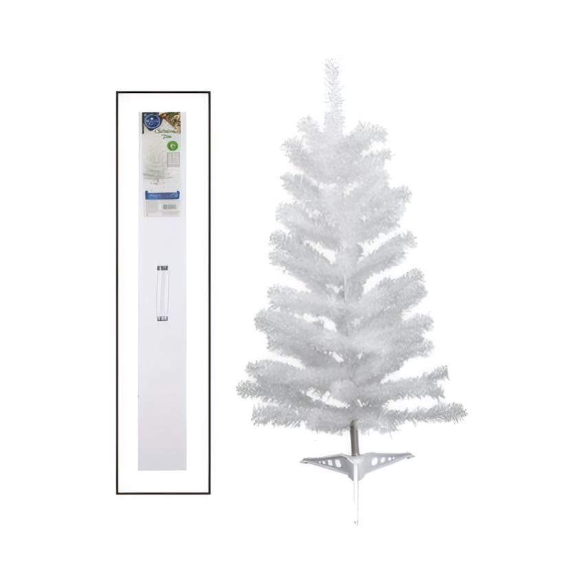 White Regular Christmas Tree with 80 Tips (91 cm)