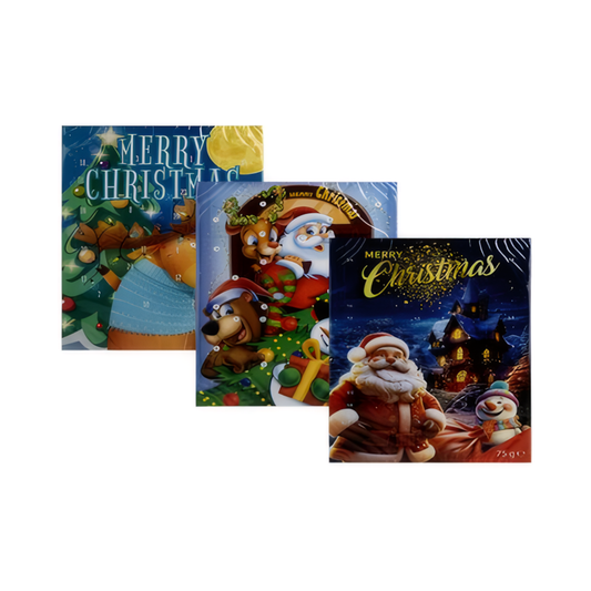 Christmas Confectionary Chocolate Advent Calendar 75g - Assorted Designs