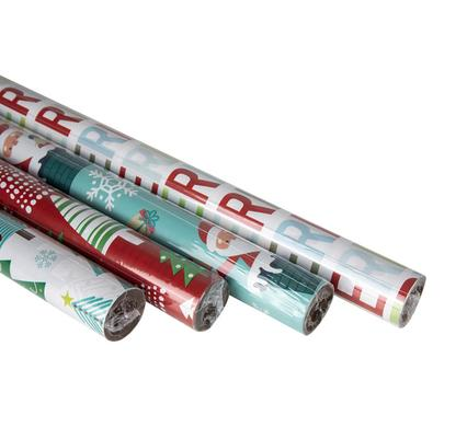 Christmas Gift Wrapping - 70 cm x 1 m - Assorted