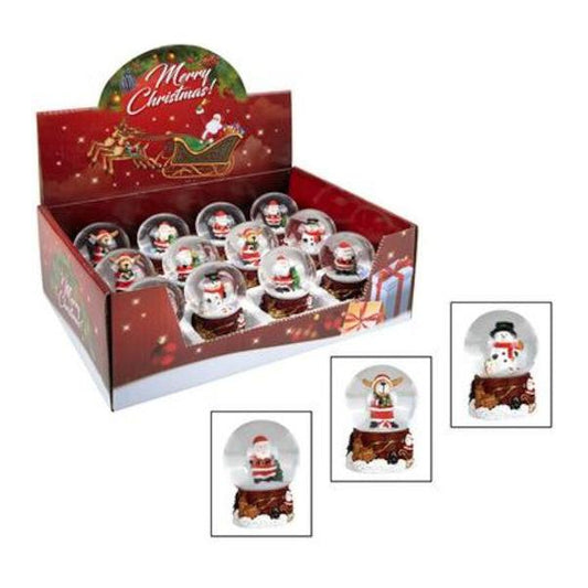 Christmas Table Decoration Snow Globe - Assorted - 6.3 cm