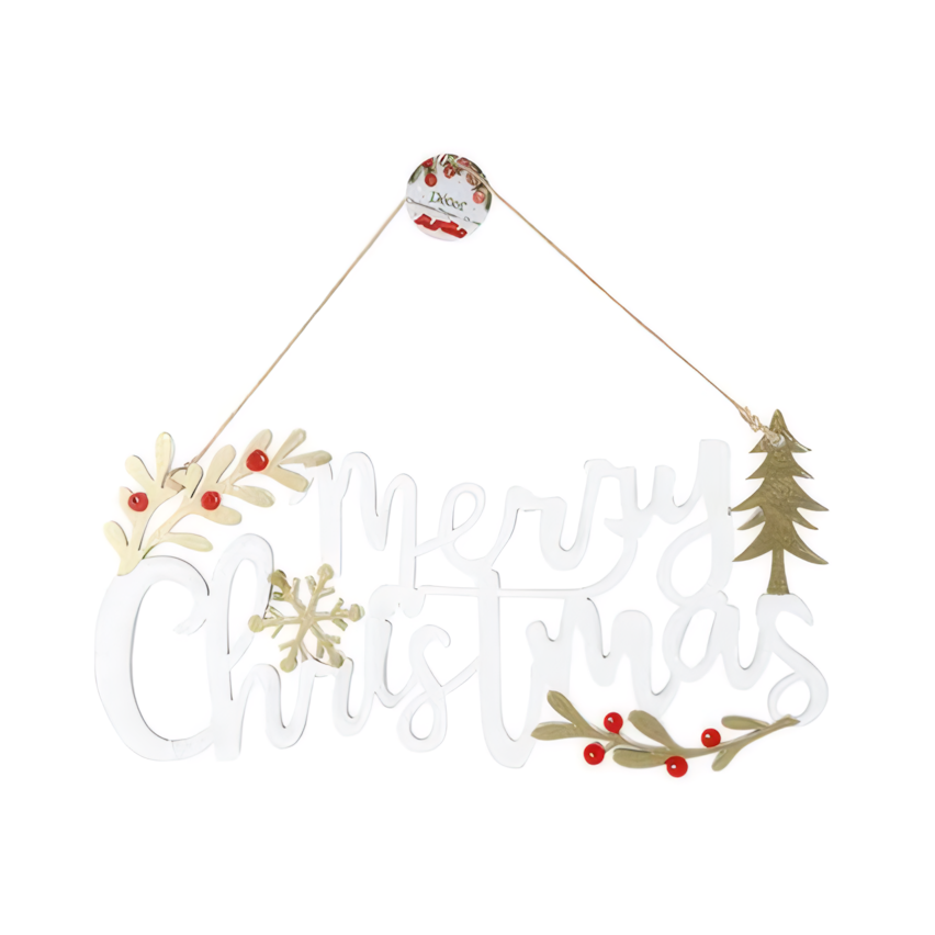 Wooden Christmas Sundry Plaque (28 cm)