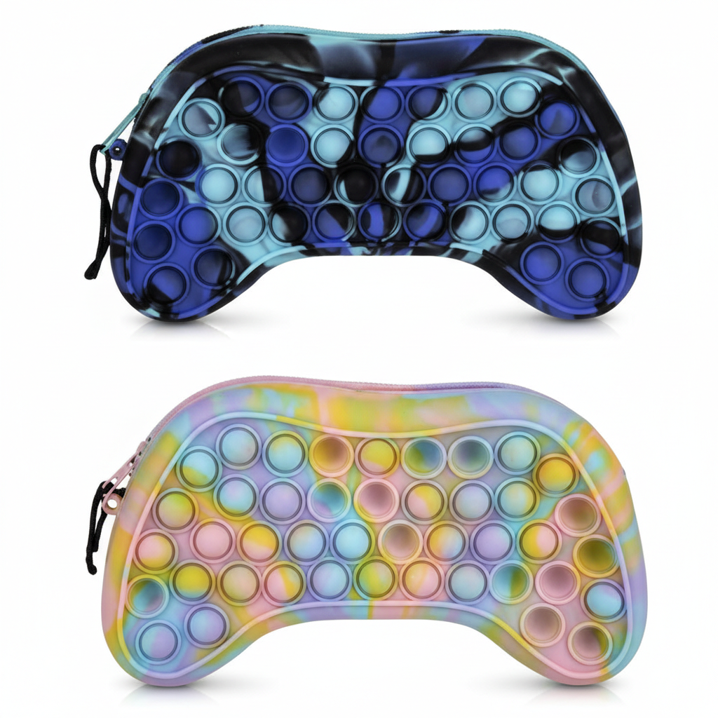 Gamer Silicone Sensory Pencil Case 22x9x4 cm