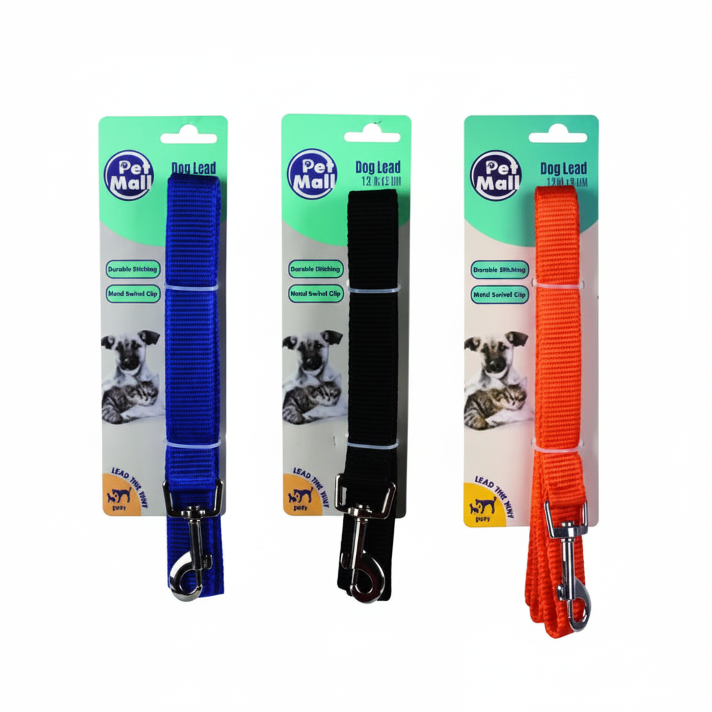 Nylon Dog Lead in Assorted Colours (180 cm)