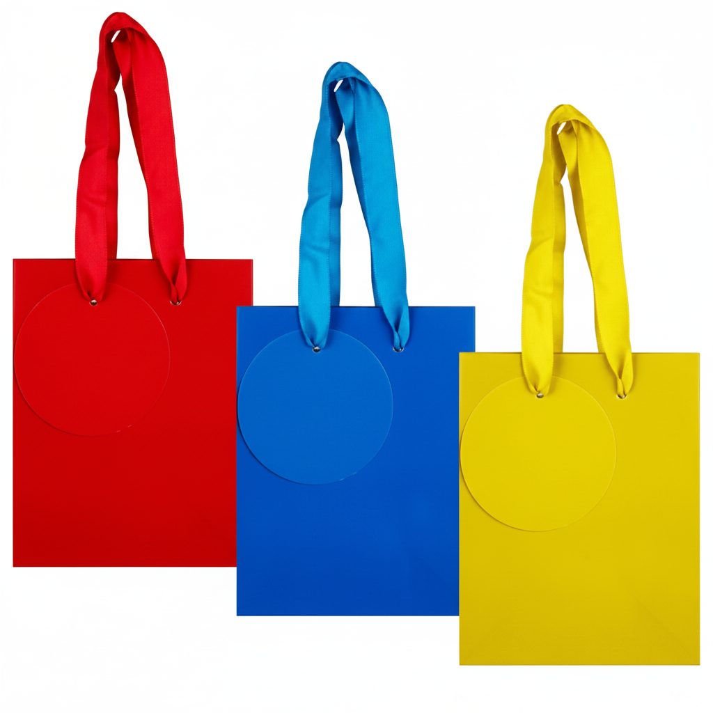 Small Solid Colour Gift Bag, Assorted (14 x 11 cm)